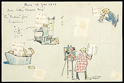 Alfred Joseph Frueh to Giuliette Fanciulli (1913). Photo courtesy of Archives of American Art.